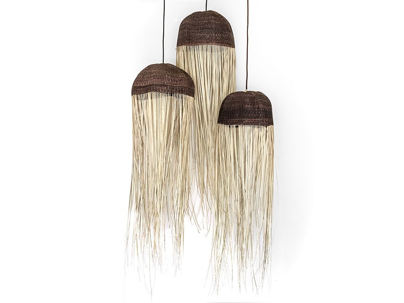 Tassel Basket Lights Brown 